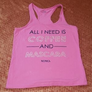 XOXO Pink Graphic Tank Top Size L